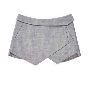 Talula grey wool blend skort - 4